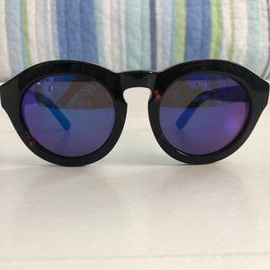 DIFF DIME POLARIZED SUNGLASSES TORTOISE & BLUE